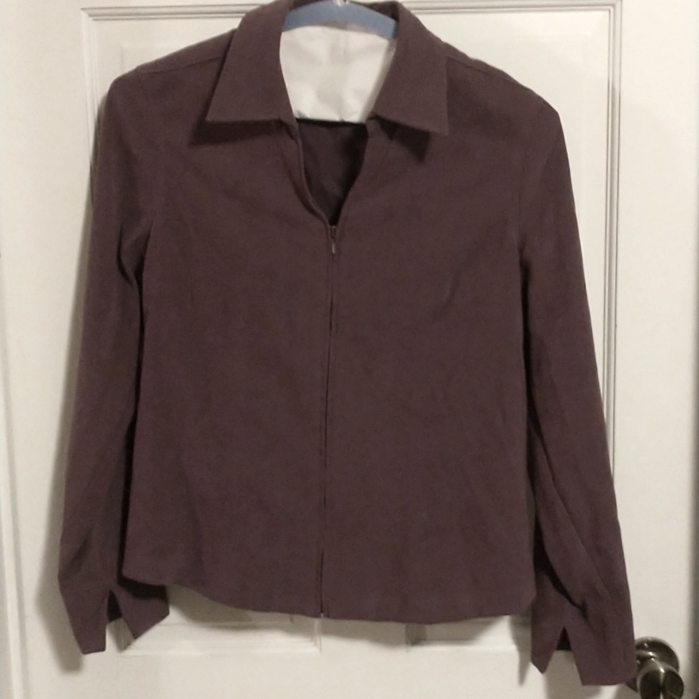 Christopher and Banks purple stretch blazer sz M